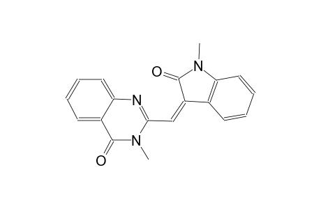4(3H)-quinazolinone, 2-[(Z)-(1,2-dihydro-1-methyl-2-oxo-3H-indol-3-ylidene)methyl]-3-methyl-