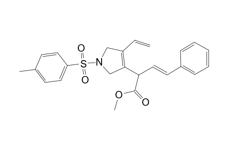 (E)-methyl 4-phenyl-2-(1-tosyl-4-vinyl-2,5-dihydro-1H-pyrrol-3-yl)but-3-enoate