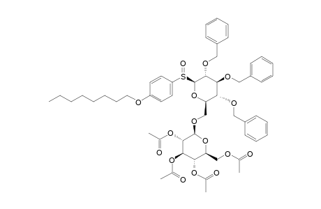 2,3,4,6-TETRA-O-ACETYL-D-GLUCOPYRANOSYL-BETA-(1->6)-2,3,4-TRI-O-BENZYL-BETA-D-GLUCOPYRANOSYL-PARA-OCTYLOXYPHENYL-SULFOXIDE