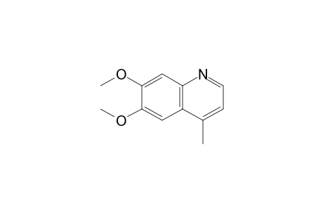 Quinoline, 6,7-dimethoxy-4-methyl-