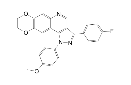 3-(4-fluorophenyl)-1-(4-methoxyphenyl)-8,9-dihydro-1H-[1,4]dioxino[2,3-g]pyrazolo[4,3-c]quinoline