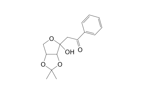 2-Deoxy-4,5-O-isopropylidene-1-phenyl-.alpha.,beta.-D-erythro-hexa-1,3-diulo-3,6-furanose