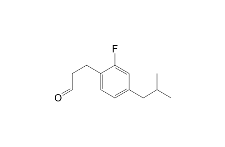 3-(2-fluoro-4-isobutylphenyl)propanal