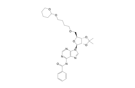 N6-BENZOYL-2',3'-O-ISOPROPYLIDENE-5'-O-[4-(TETRAHYDRO-2H-PYRAN-2-YL)-BUTYL]-ADENOSINE