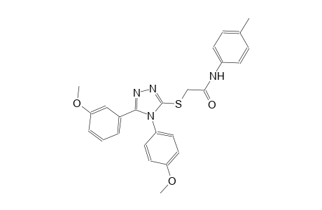 2-{[5-(3-methoxyphenyl)-4-(4-methoxyphenyl)-4H-1,2,4-triazol-3-yl]sulfanyl}-N-(4-methylphenyl)acetamide