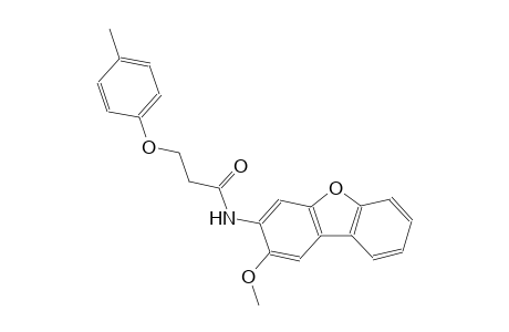 N-(2-methoxydibenzo[b,d]furan-3-yl)-3-(4-methylphenoxy)propanamide