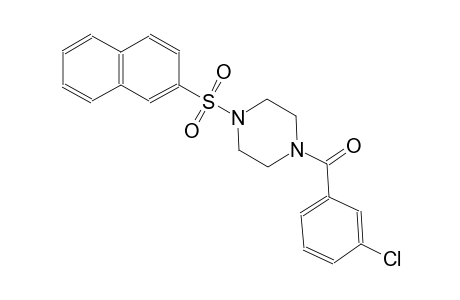 piperazine, 1-(3-chlorobenzoyl)-4-(2-naphthalenylsulfonyl)-
