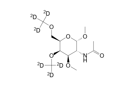 Methyl-2-acetamido-2-desoxy-3-O-methyl-4,6-di-O-(trideuteromethyl)-.alpha.-D-galactopyranoside