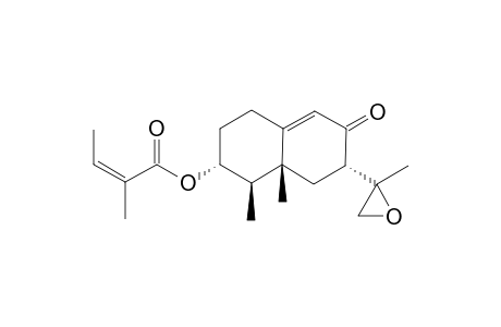 7-BETA-H-3-ALPHA-ANGELOYL-9(10)-ENE-11,12-EPOXY-8-OXOEREMOPHILANE