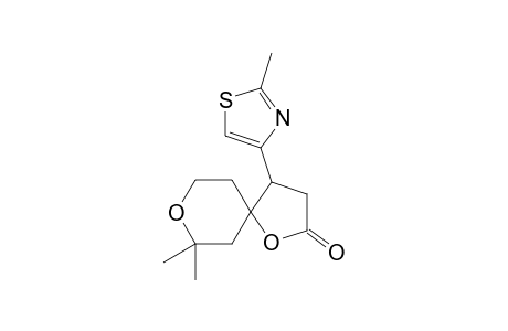 7,7-Dimethyl-4-(2-methyl-1,3-thiazol-4-yl)-1,8-dioxaspiro[4.5]decan-2-one