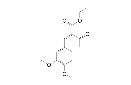 4-(3,4-DIMETHOXYPHENYL)-3-ETHOXYCARBONYL-3-BUTEN-2-ONE;MINOR_ISOMER