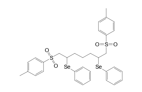 1-Methyl-4-[7-(4-methylphenyl)sulfonyl-2,6-bis(phenylseleno)heptyl]sulfonylbenzene
