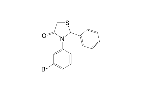 3-(3-bromophenyl)-2-phenyl-1,3-thiazolidin-4-one