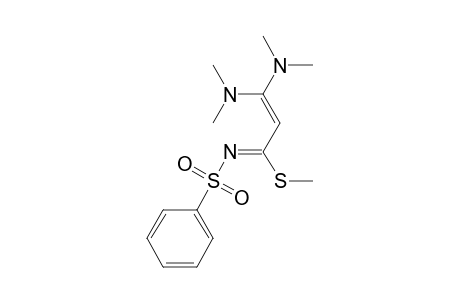 2-Propenimidothioic acid, 3,3-bis(dimethylamino)-N-(phenylsulfonyl)-, methyl ester