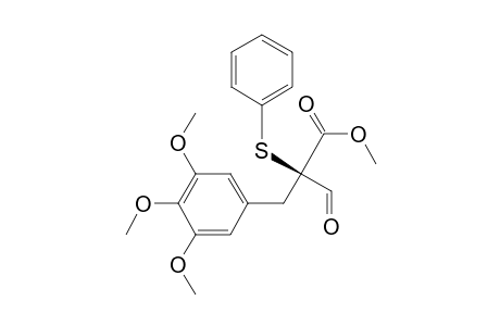 Methyl R-(+)-2-Formyl-2-(phenylthio)-3-(3',4',5'-trimethoxyphenyl)propanoate