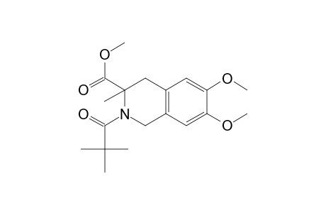 Methyl 6,7-dimethoxy-3-methyl-2-pivaloyl-1,2,3,4-tetrahydroisoquinoline-3-carboxylate
