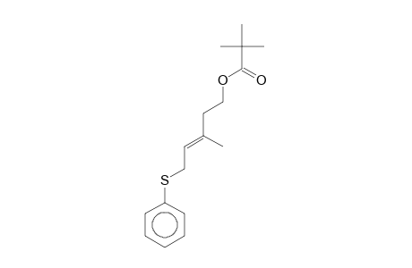 Propanoic acid, 2,2-dimethyl-, 5-(phenylthio)-3-methyl-3-pentenyl ester