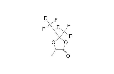 (5-S)-5-METHYL-2,2-BIS-(TRIFLUOROMETHYL)-1,3-DIOXOLAN-4-ONE