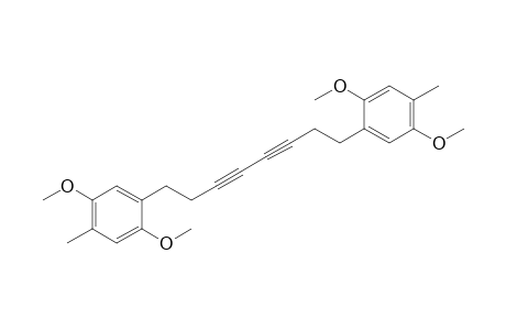 1-[8-(2,5-dimethoxy-4-methyl-phenyl)octa-3,5-diynyl]-2,5-dimethoxy-4-methyl-benzene