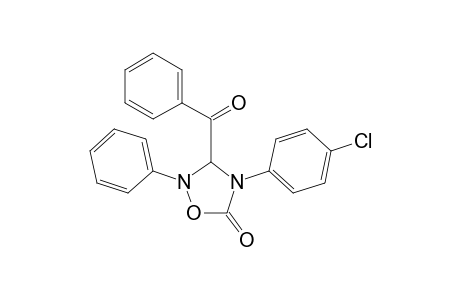 1,2,4-Oxadiazolidin-5-one, 3-benzoyl-4-(4-chlorophenyl)-2-phenyl-