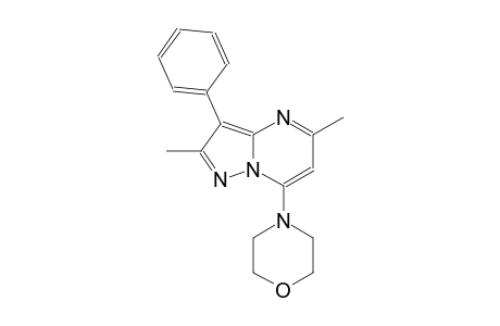 2,5-dimethyl-7-(4-morpholinyl)-3-phenylpyrazolo[1,5-a]pyrimidine