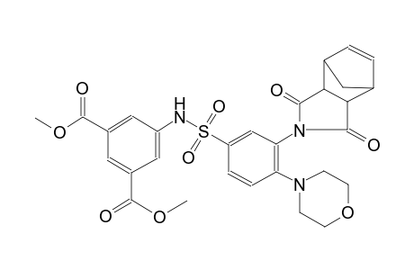 1,3-dimethyl 5-[(3-{3,5-dioxo-4-azatricyclo[5.2.1.0(2,6)]dec-8-en-4-yl}-4-(morpholin-4-yl)benzenesulfonyl)methyl]benzene-1,3-dicarboxylate