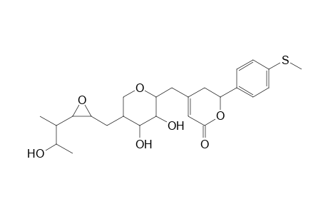 4-{[5-(2,3-epoxy-5-hydroxy-4-methylhexyl)-3,4-dihydroxy-tetrahydropyran-2-yl]methyl}-6-(4-methylthiophenyl)-5,6-dihydropyrone