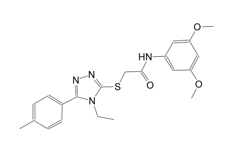 N-(3,5-dimethoxyphenyl)-2-{[4-ethyl-5-(4-methylphenyl)-4H-1,2,4-triazol-3-yl]sulfanyl}acetamide