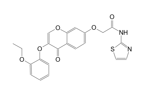 acetamide, 2-[[3-(2-ethoxyphenoxy)-4-oxo-4H-1-benzopyran-7-yl]oxy]-N-(2-thiazolyl)-