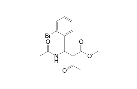 Methyl 2-Acetyl-3-acetamido-3-(o-bromophenyl)propionate