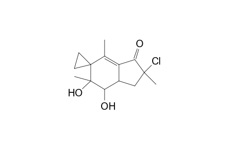 Spiro[cyclopropane-1,6'-2'-chloro-4',5'-dihydroxy-2',5'-dimethyl-2',3',4,'5'-tetrahydro-1'(6'H)-inden-1'-one] isomer