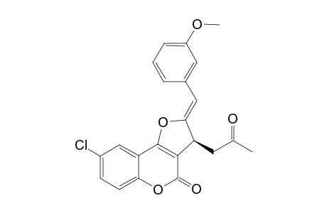(S,Z)-8-Chloro-2-(3-methoxybenzylidene)-3-(2-oxopropyl)-2H-furo[3,2-c]chromen-4(3H)-one