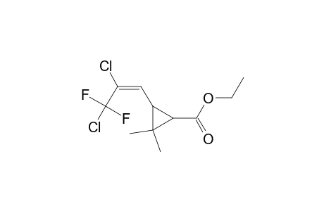 Cyclopropanecarboxylic acid, 3-(2,3-dichloro-3,3-difluoro-1-propenyl)-2,2-dimethyl-, ethyl ester