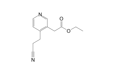2-[4-(2-cyanoethyl)-3-pyridinyl]acetic acid ethyl ester