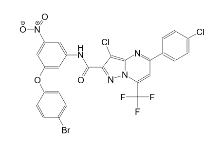 N-[3-(4-bromophenoxy)-5-nitrophenyl]-3-chloro-5-(4-chlorophenyl)-7-(trifluoromethyl)pyrazolo[1,5-a]pyrimidine-2-carboxamide