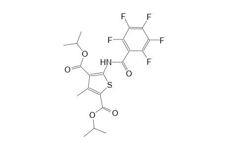 diisopropyl 3-methyl-5-[(2,3,4,5,6-pentafluorobenzoyl)amino]-2,4-thiophenedicarboxylate