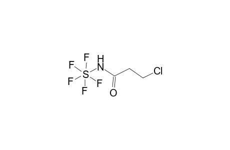 (3-Chloropropionamido)sulfur pentafluoride