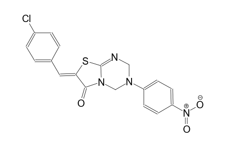 (7Z)-7-(4-chlorobenzylidene)-3-(4-nitrophenyl)-3,4-dihydro-2H-[1,3]thiazolo[3,2-a][1,3,5]triazin-6(7H)-one