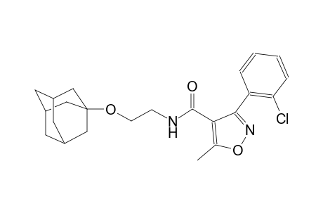 4-isoxazolecarboxamide, 3-(2-chlorophenyl)-5-methyl-N-[2-(tricyclo[3.3.1.1~3,7~]dec-1-yloxy)ethyl]-
