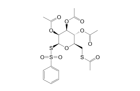 2,3,4-TRI-O-ACETYL-6-S-ACETYL-1-S-PHENYLSULFONYL-1,6-DITHIO-BETA-D-MANNOSE