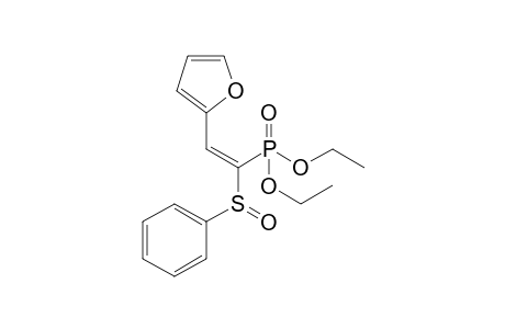 2-[(E)-2-(benzenesulfinyl)-2-diethoxyphosphoryl-vinyl]furan