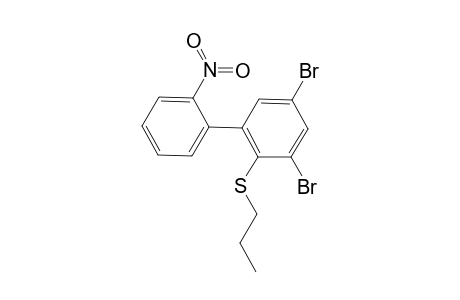 1,5-bis(bromanyl)-3-(2-nitrophenyl)-2-propylsulfanyl-benzene
