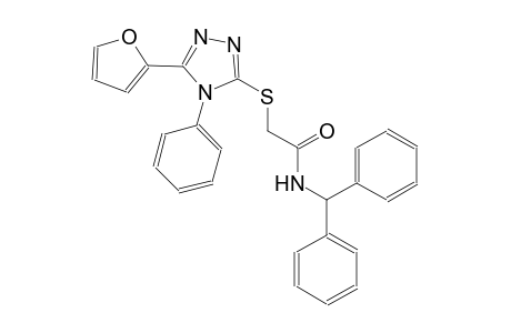 N-benzhydryl-2-{[5-(2-furyl)-4-phenyl-4H-1,2,4-triazol-3-yl]sulfanyl}acetamide