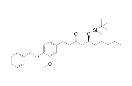 (5S)-1-[4-(Benzyloxy)-3-methoxyphenyl]-5-{[tert-butyl(dimethyl)silyl]oxy}decan-3-one