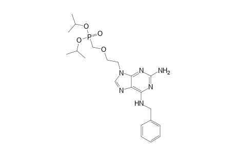 Diisopropyl{2-[2-amino-6-(benzylamino)-9H-purine-9-yl]ethoxy}methylphosphonate