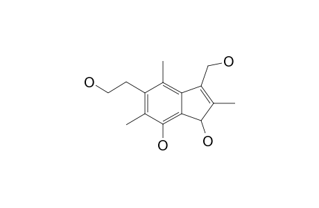 5-(2-hydroxyethyl)-2,4,6-trimethyl-3-methylol-1H-indene-1,7-diol
