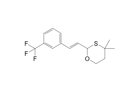 4,4-Dimethyl-2-[(E)-2-(3-trifluoromethyl-phenyl)-vinyl]-[1,3]oxathiane