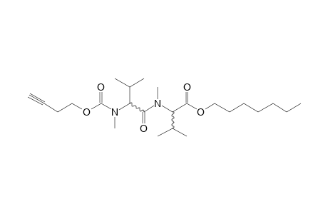 dl-Valyl-dl-valine, N,N'-dimethyl-N'-(but-3-yn-1-yloxycarbonyl)-, heptyl ester