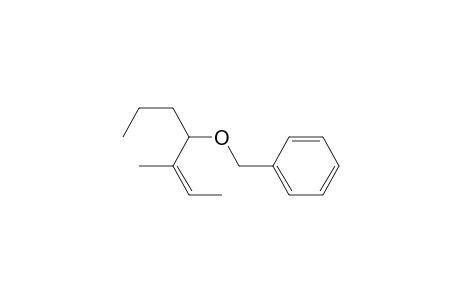 Benzene, [[(2-methyl-1-propyl-2-butenyl)oxy]methyl]-