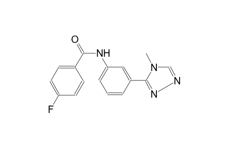 benzamide, 4-fluoro-N-[3-(4-methyl-4H-1,2,4-triazol-3-yl)phenyl]-